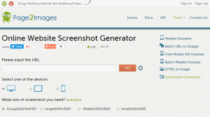 Online Websites Screenshot Generator